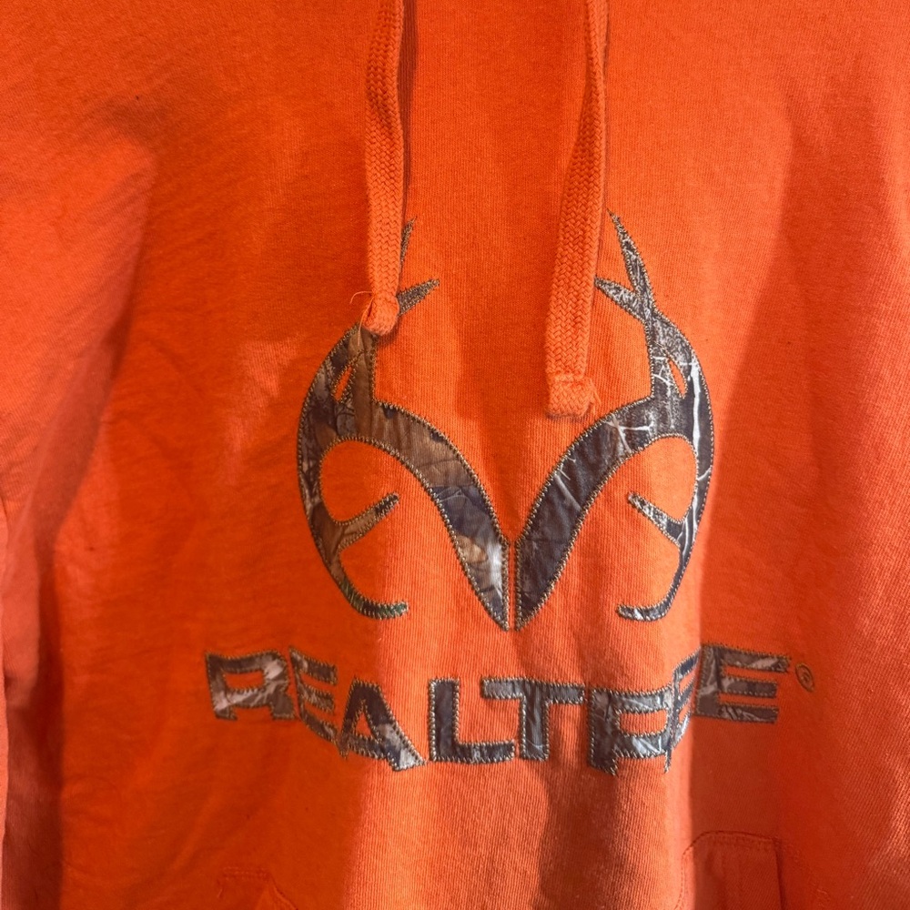 Realtree Men's Vibrant Orange Camo Hoodie - Picture 2 of 4